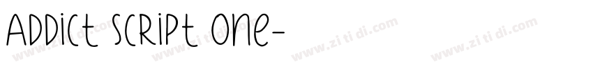 Addict Script One字体转换 Addict Script One字体转换